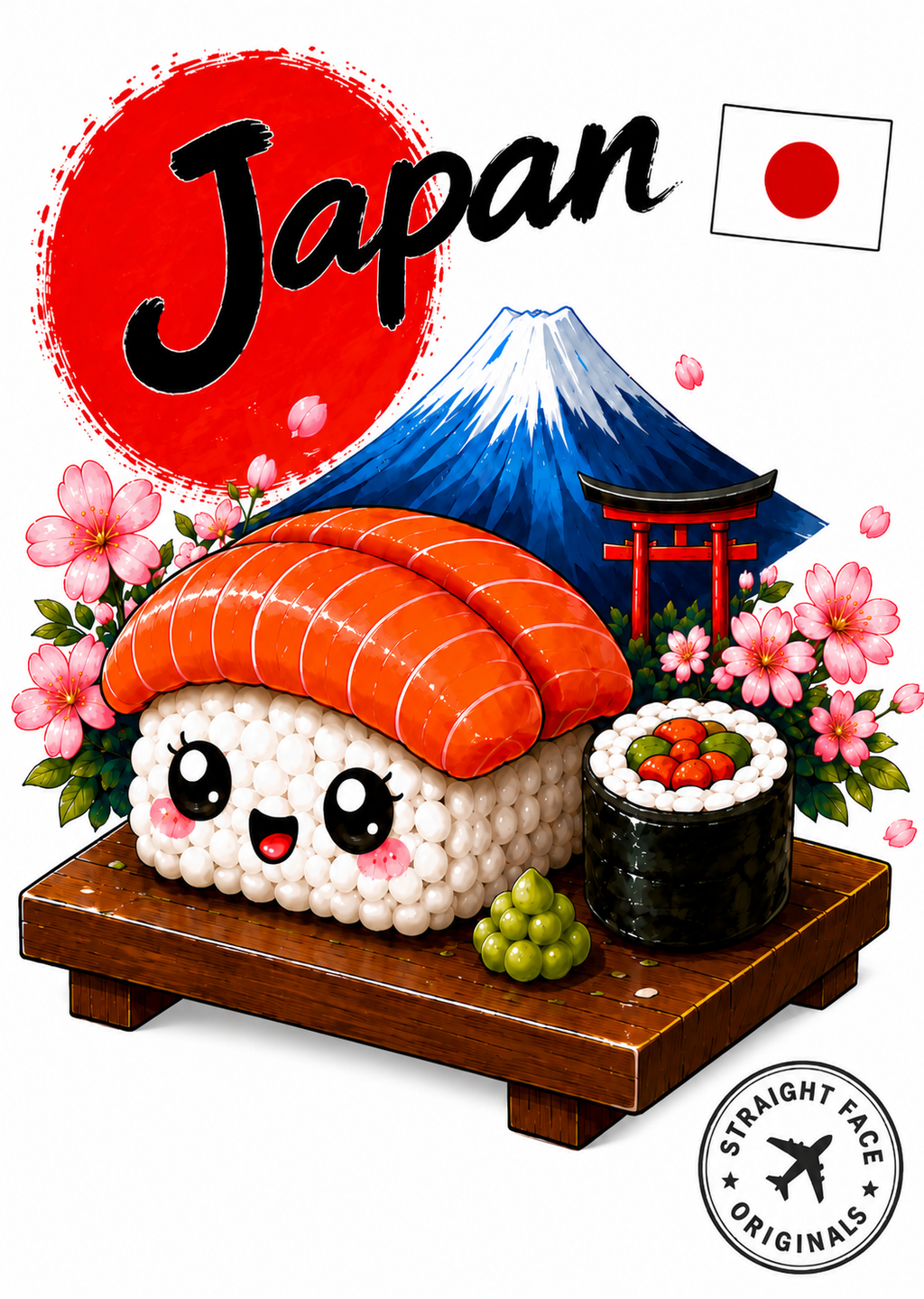 Kawaii Sushi Japan 日本 Passport Card Collection | Straight Face Originals