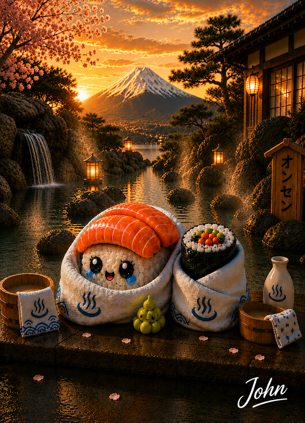 'Onsen' Hiragana & Katakana Passport Card — Japan | Straight Face Originals