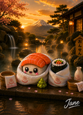'Onsen' Hiragana & Katakana Passport Card — Japan | Straight Face Originals