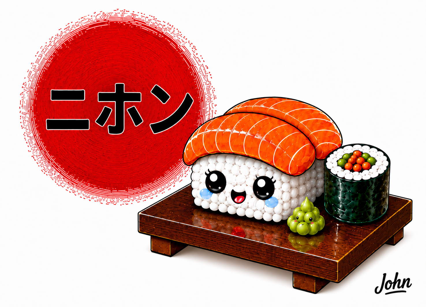 'Japan' Katakana Passport Card — John | Straight Face Originals
