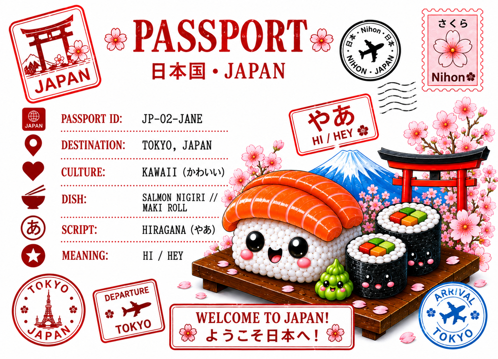 Hi - Jane Passport | Straight Face Originals