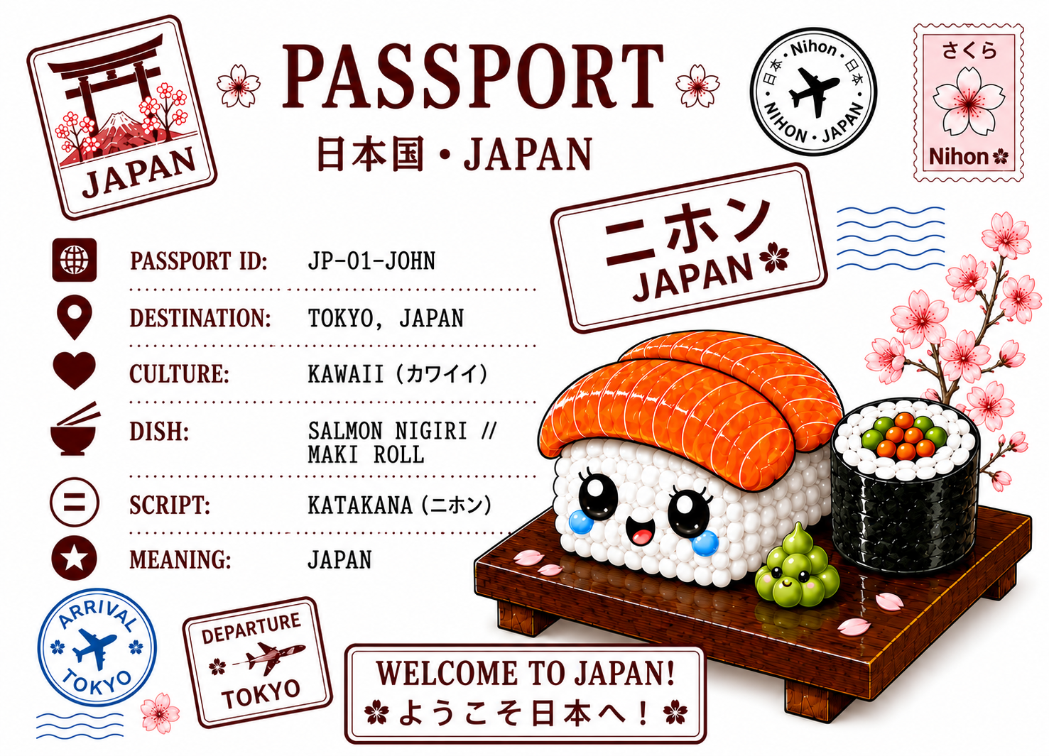 Japan - John Passport | Straight Face Originals