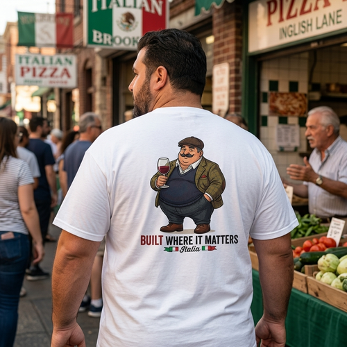 Italian-American Big Boy Graphic Tee — Straight Face Originals