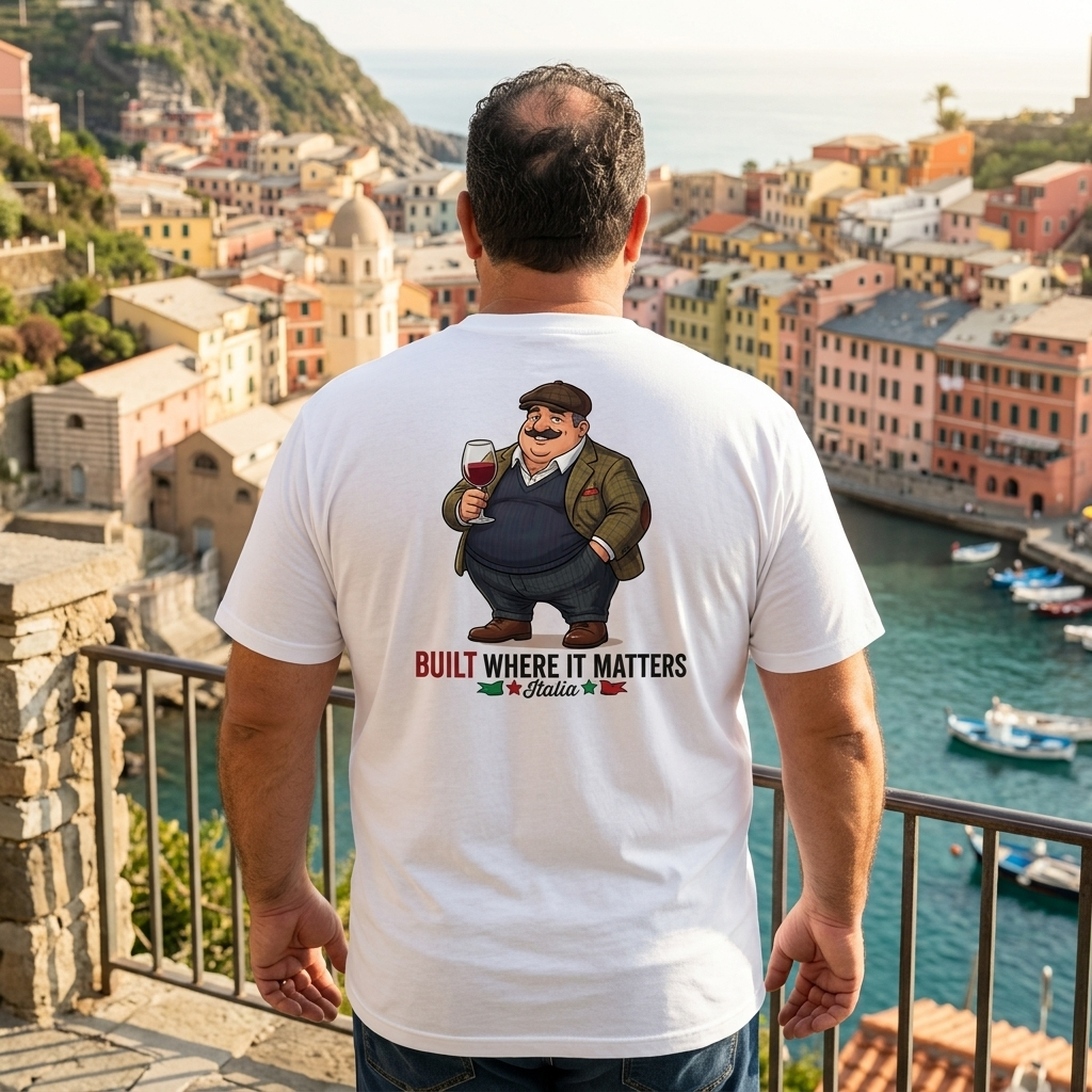 Italian-American Big Boy Graphic Tee — Straight Face Originals
