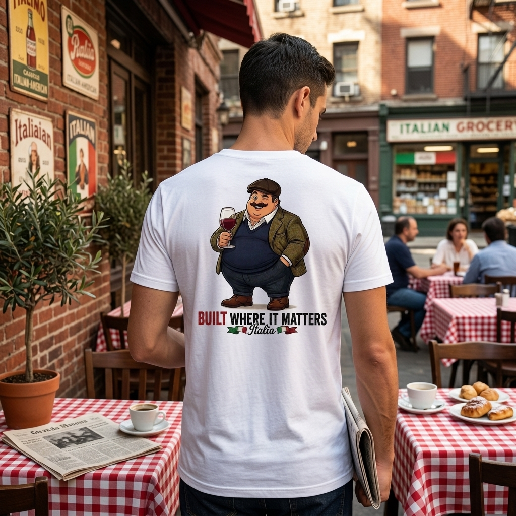 Italian-American Big Boy Graphic Tee — Straight Face Originals