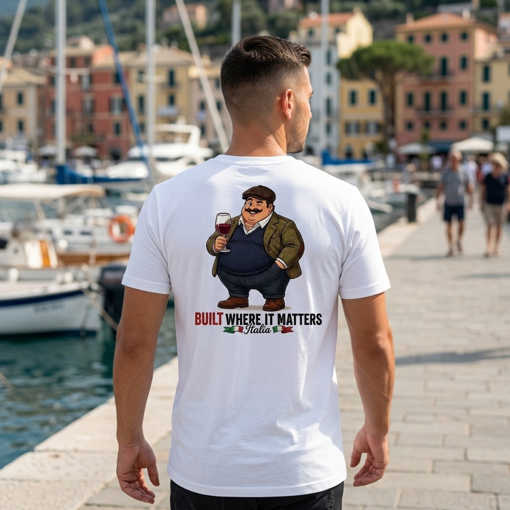 Italian-American Big Boy Graphic Tee — Straight Face Originals