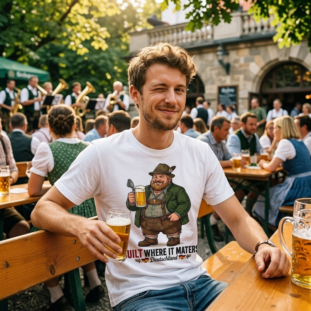 German-American Big Boy Graphic Tee (Front Print) — Straight Face Originals