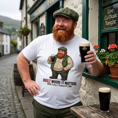 Irish-American Big Boy Graphic Tee (Front Print) — Straight Face Originals