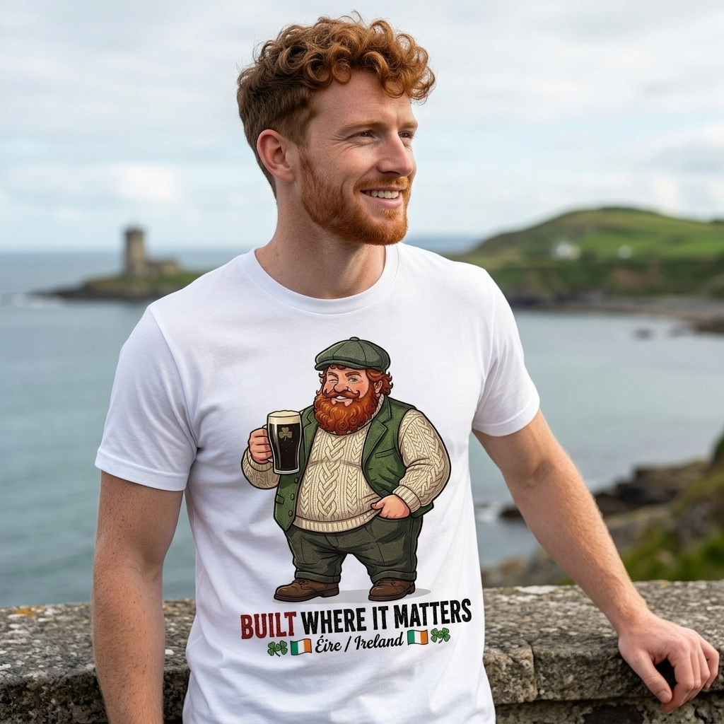Irish-American Big Boy Graphic Tee (Front Print) — Straight Face Originals