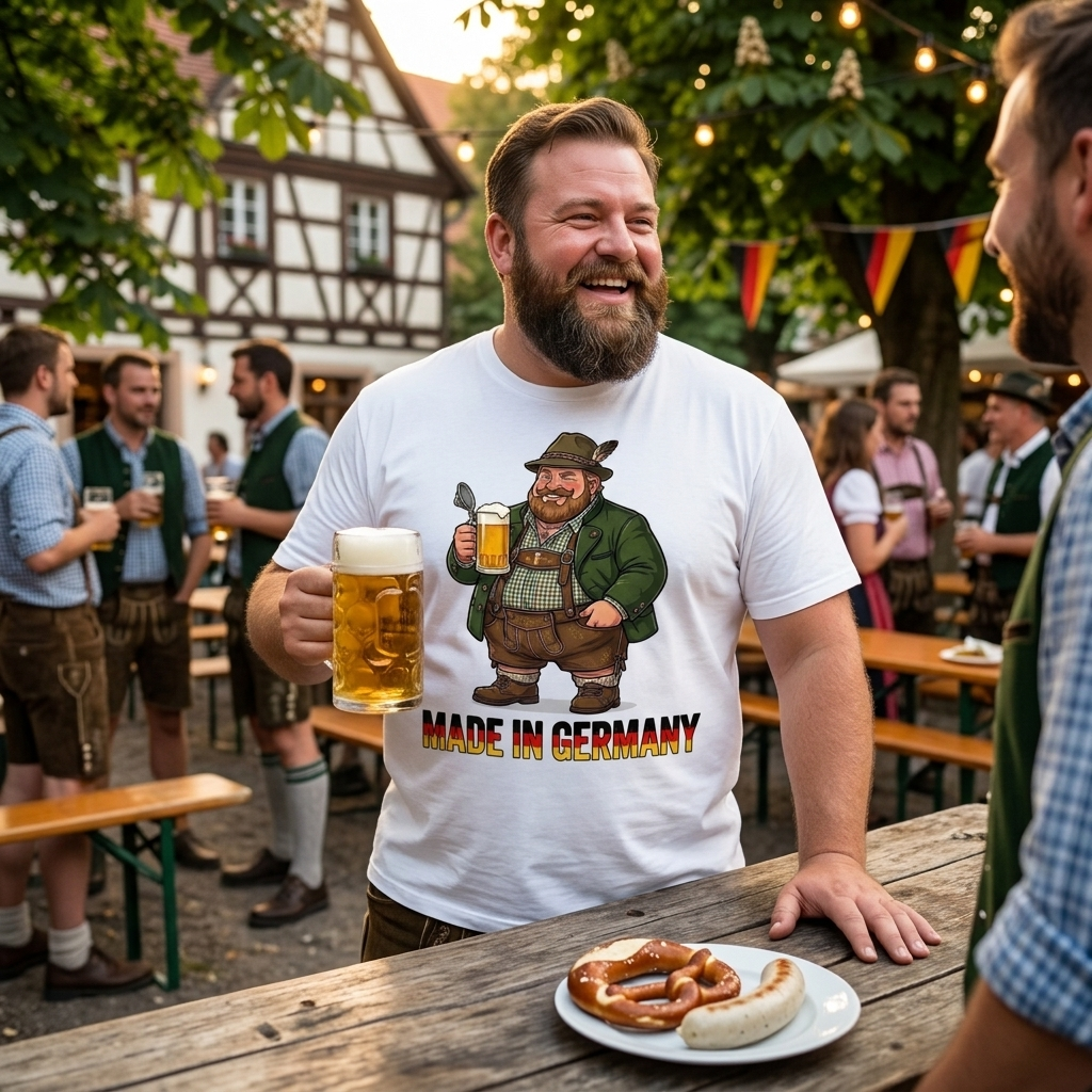 Made in Germany Big Boy Front Print Graphic Tee — Straight Face Originals