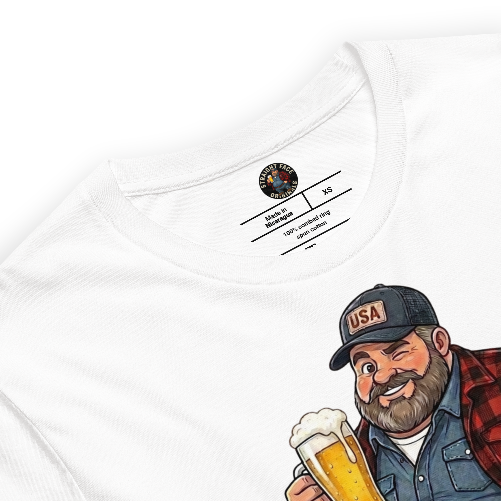 Proud To Be Made In The USA - Winking American Graphic T-Shirt