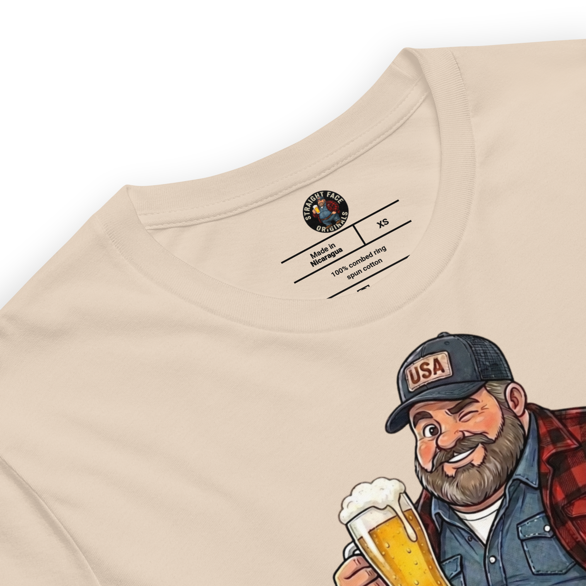 Proud To Be Made In The USA - Winking American Graphic T-Shirt