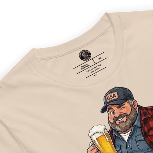 Proud To Be Made In The USA - Winking American Graphic T-Shirt