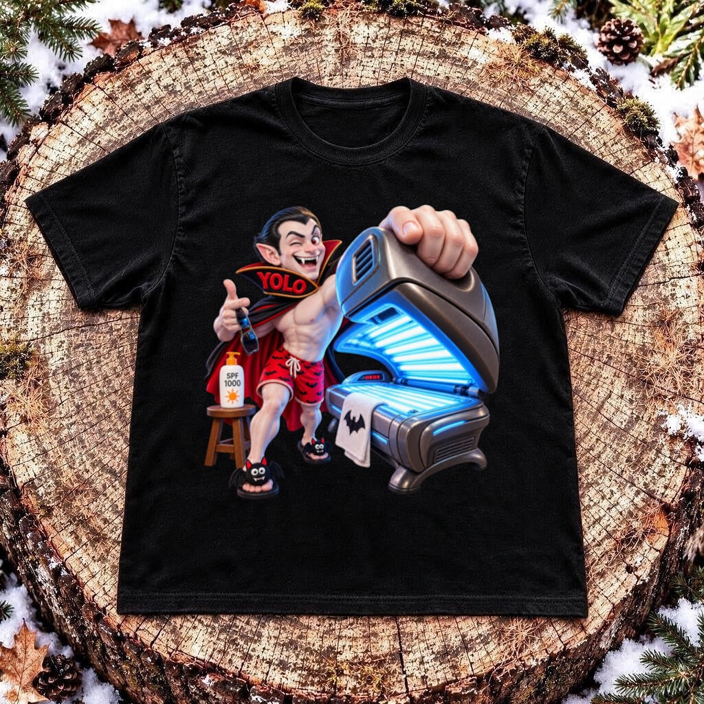Vampire Tanning Bed 3D T-Shirt