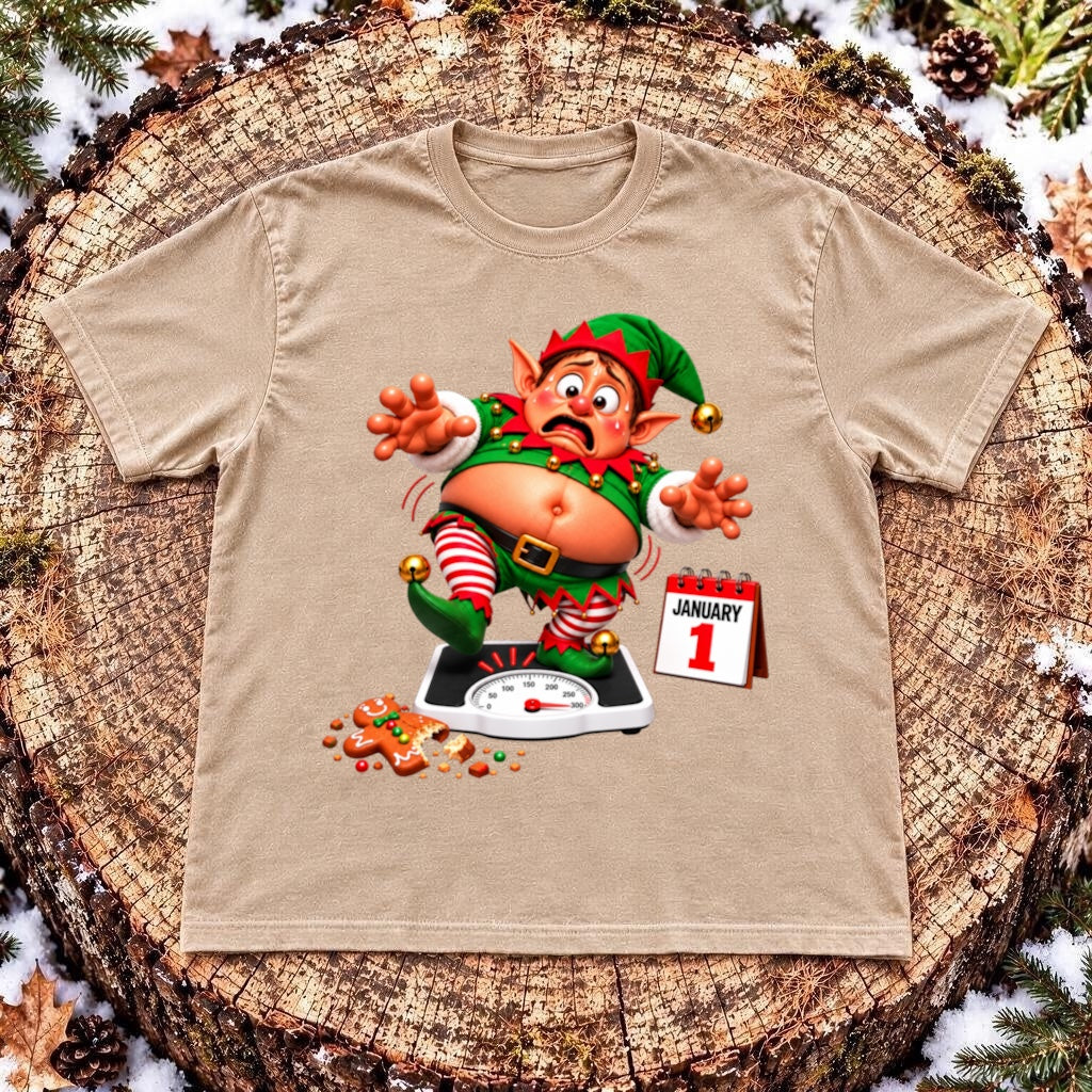 Elf January 1st Panic 3D T-Shirt
