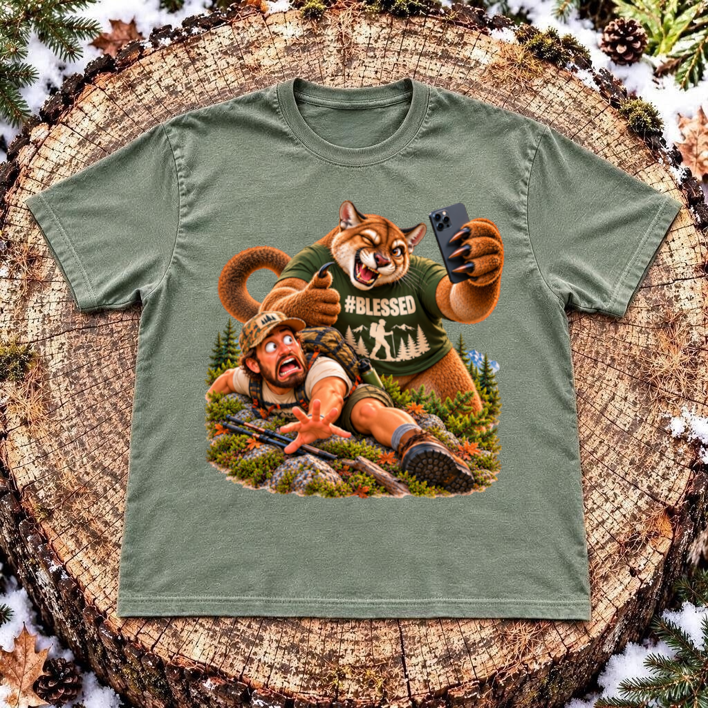 Selfie — Mountain Lion 3D T-Shirt