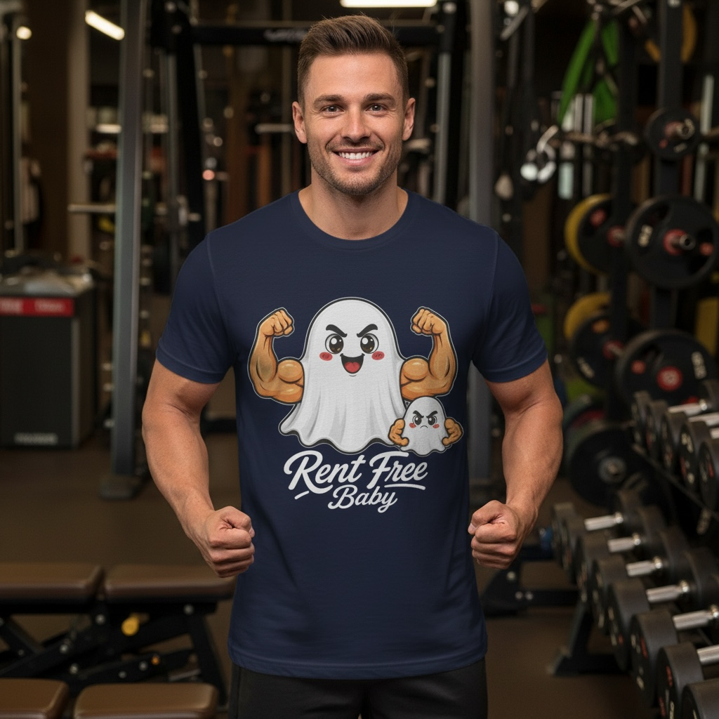 Rent Free Baby Premium Streetwear Tee - The Ghost Edition
