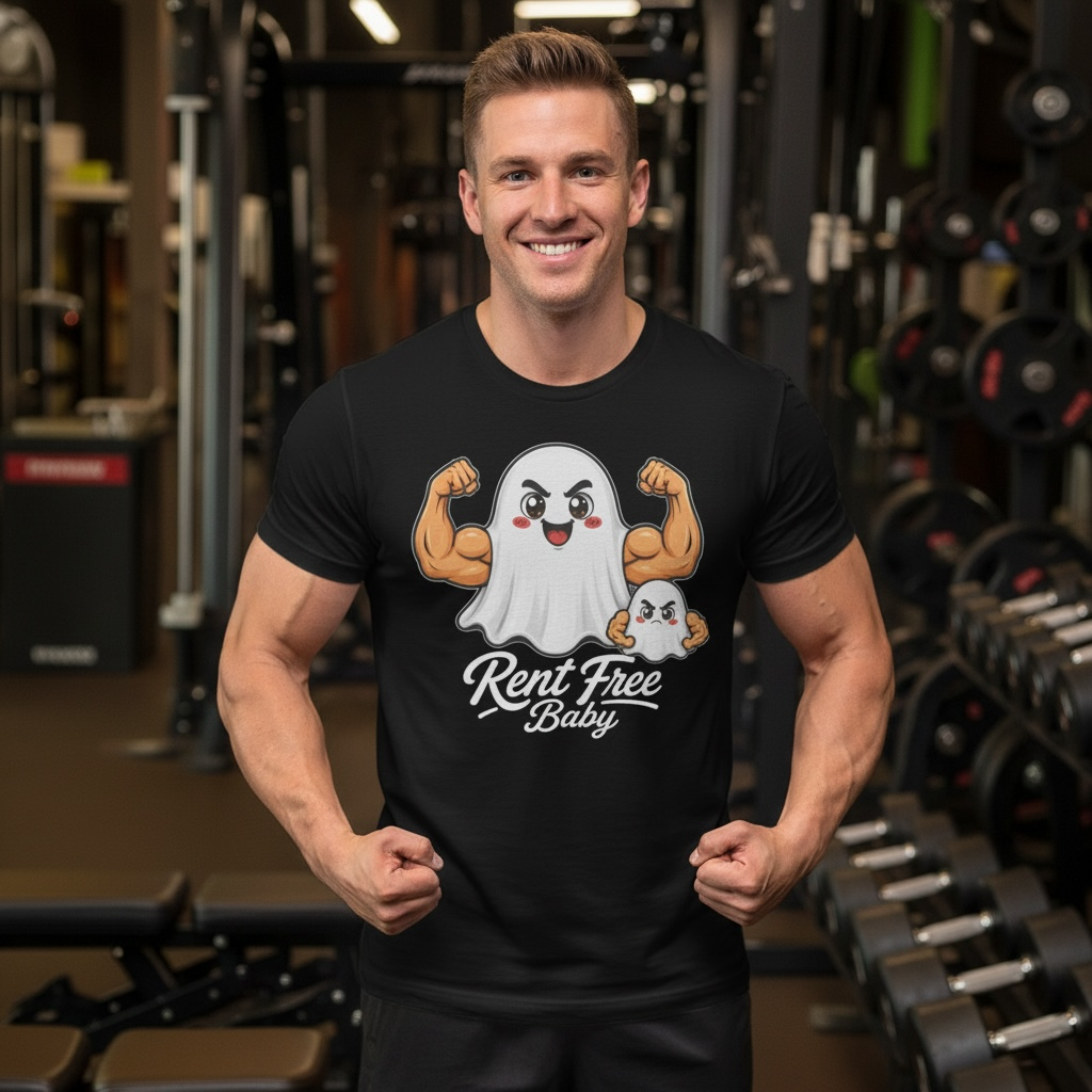 Rent Free Baby Premium Streetwear Tee - The Ghost Edition