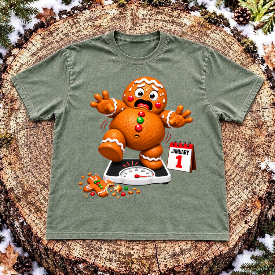 Gingerbread Man January 1st Panic 3DT-Shirt