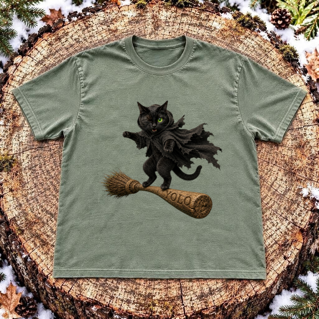 Black Cat Surfing 3D T-Shirt