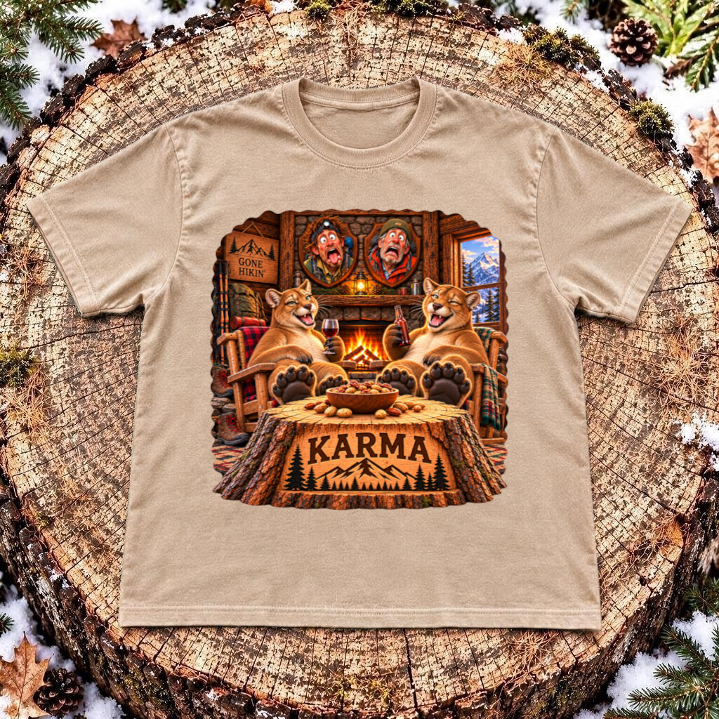 Karma - Mountain Lions 3D T-Shirt