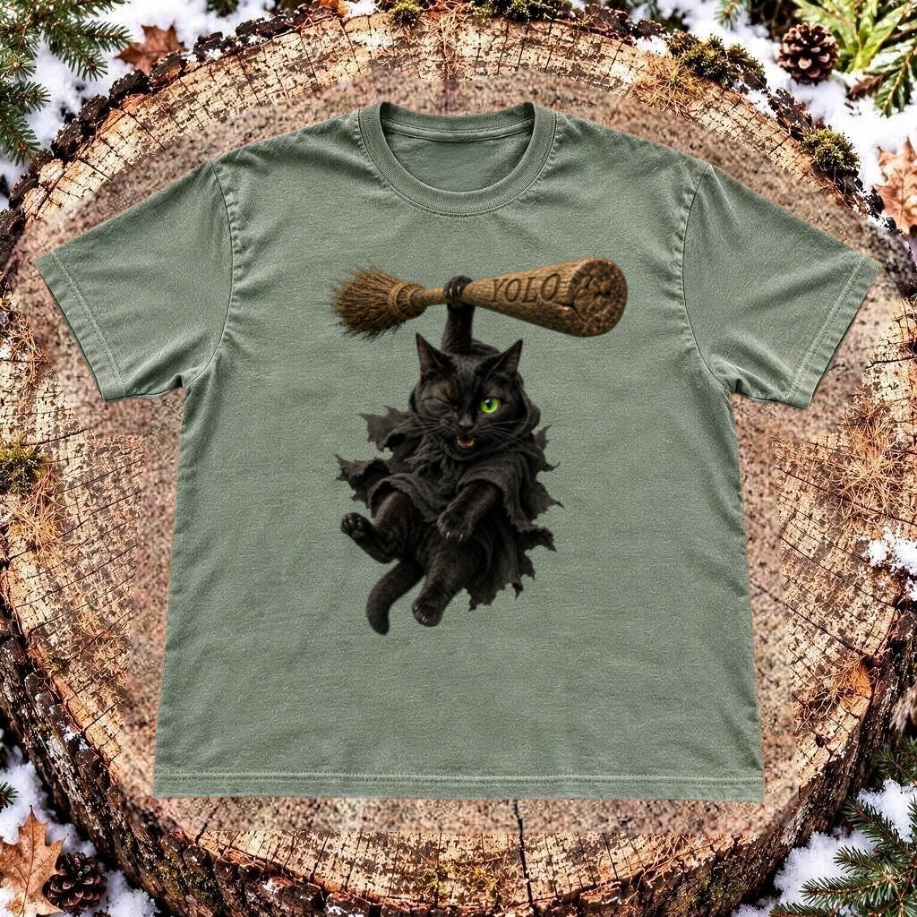 Black Cat Just Hangin’ 3D T-Shirt