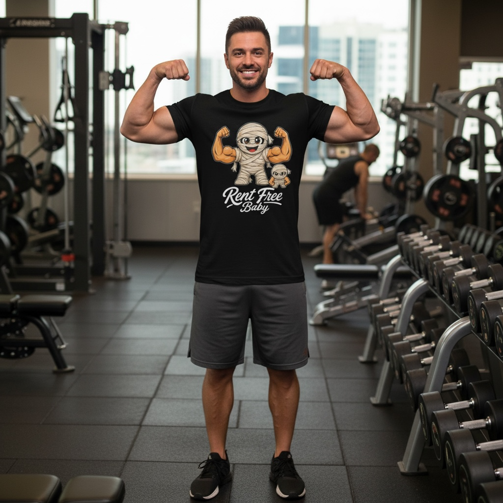 Rent Free Baby Premium Streetwear Tee - The Mummy Edition