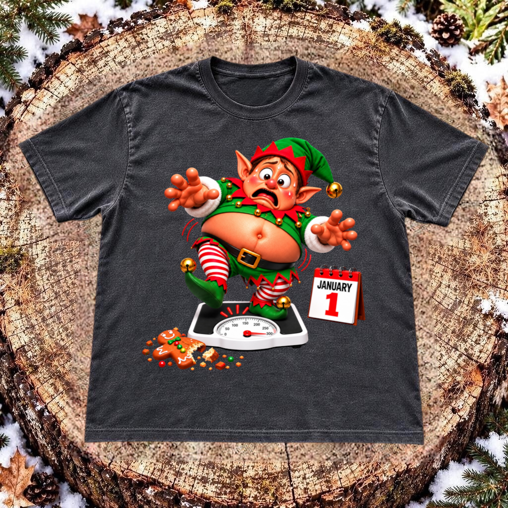 Elf January 1st Panic 3D T-Shirt
